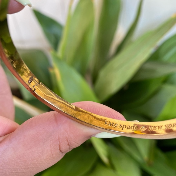 Kate Spade White and Gold Bangle - Picture 6 of 7